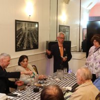 3-18-26 - District Governor Cindy Zheng’s Visitation, Italian American Social Club, San Francisco - Photo by Lyle Workman - RC Asia Kan addressing the group about his candidacy for 2nd VDG. L to R, left side: ZC Stephen Martin, Zenaida Lawhon, and RC Asis Kan; right side: Bill Mayta, George Salet, and Sharon Eberhardt.