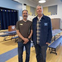 6-28-25 - 4C4 Club Officer Training, Decima Allen Elementary School, San Bruno - Photo from Zenaida Lawhon - Stephen Martin, on right, with a fellow Lion.