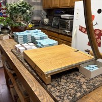 4-12-26 - Ticket stub cutting operation with about 25% of the ticket books alteady done.