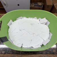 4-12-26 - After all the stubs have been removed from the ticket books, this is what this year’s stubs add up to - 12,550 stubs. All ready for the drawing!