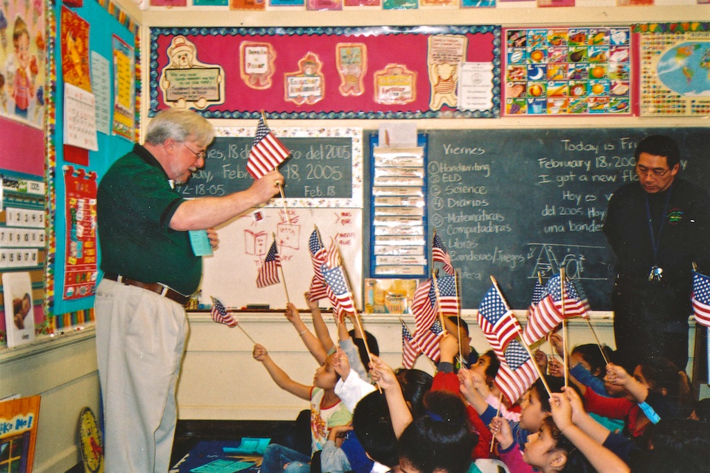 Lion Bob Lawhon and Flag Day