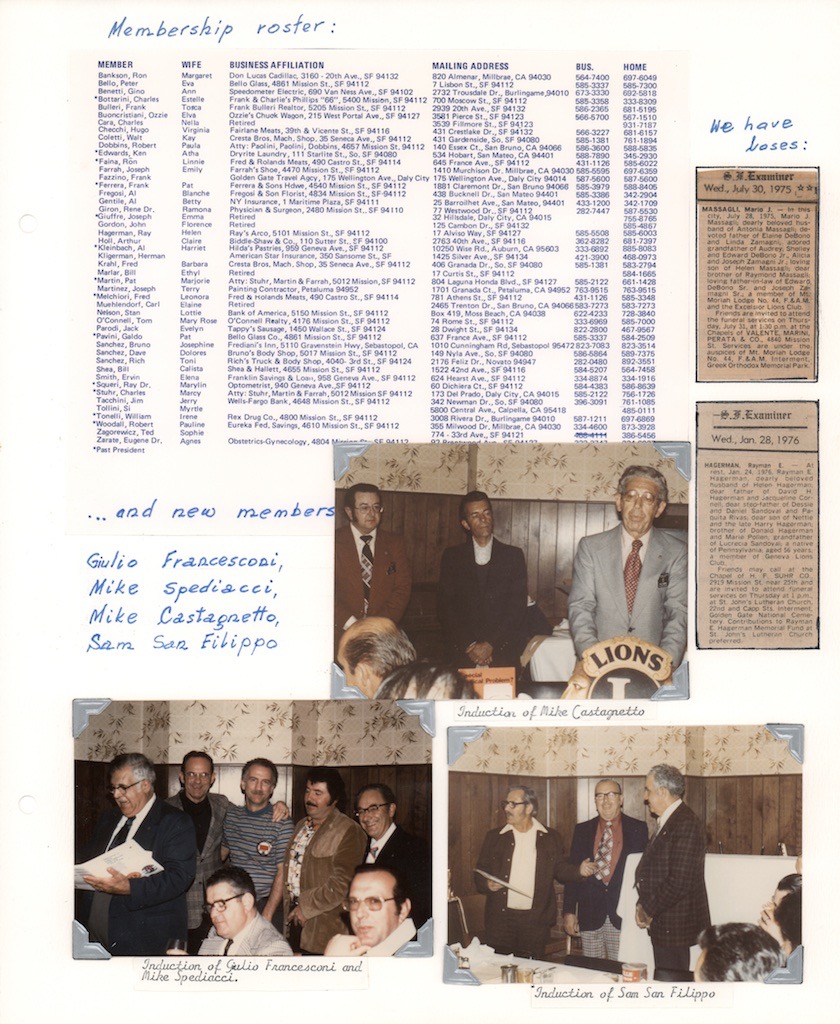 1975-76 Gentile Scrapbook page 29