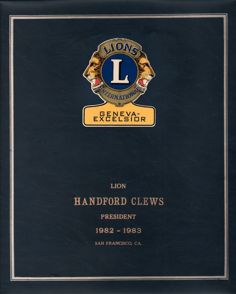 1982-83 Clews Scrapbook Cover